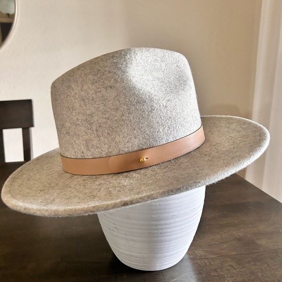 Lack of Color Gray Fedora with Cream Band - Picture 1 of 10